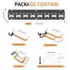 Garden Tool Organizer Wall Mount - Garage Storage And Organization Yard Tool    
