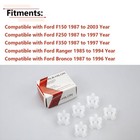 6pcs Clutch Pedal Shaft Bushing For Ford F150 F250 F350 Ranger Bronco 