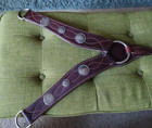 Billy Cook Vintage Horse Breast Collar - Model  12910 - Added Silver Conchos  