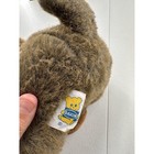 Vtg Dakin Plush Brown Puppy Dog Stuffed Animal Blue Tag 1986 Realistic Collar