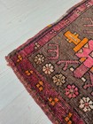 Antique Rug Pillow  Hand Woven Small Carpet  Anatolian Rug  Wool Rug  Doormat