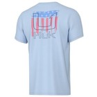  Boys  Short Sleeve Performance Tee  Kids Fishing Large Huk Salute - Ice Water