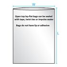 12x15  Clear Poly Plastic 1-mil Bags T-shirt Apparel Packaging Open Top Baggies