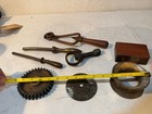 Antique Maritime Relic Lot Ships Telegraph Handle  Telegraph Arrow  Gears  Wood