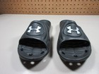 Under Armour Mens Solid Black Locker Iv Slide Shower Sandals 8 M Euc