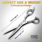 Seimeiken 6 Professional Hair Scissors Japanese Vg10 Stainless Steel 3d Convex