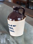    rare    Perry Dabis Dakotah Iowa Advertising Mini Stoneware Jug