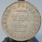 1911 Brazil Silver 1000 Reis -  2893 Asw