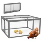 Jaxpety Folding Chicken Coop Wood Rabbit Pet Hutch W Openable Top Poultry Cage