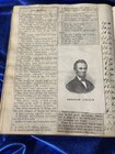 Antique Civil War Era Diary scrapbook Lincoln Clippings-death Records 1839-1893