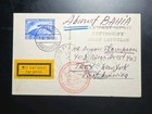 1930 Lz-127 Graf Zeppelin South America Flight Germany  c38 2r Postcard