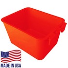 Cage Cups 20-pk Red 1 Pint   16 Fl Oz Hanging Feed   Water Cups Chicken Poultry