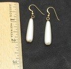 Native American  Made  Pearl Earrings  14k Gold Filled   Cherokee  Coa  er2