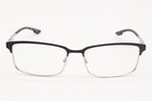 New Columbia C3016 002 Black Silver Authentic Designer Eyeglasses 59-17
