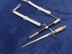 Vintage Polish Military Dagger And Scabbard With Hanger Excellent Condition