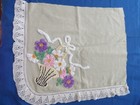 36 P Vtg Embroidered Linen Crochet Lace Trim Ribbon Cutter Craft Lot Slow Stitch