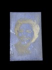 Antique Newspaper Letterpress Printing Block Woman Portrait  Printer Plate Art