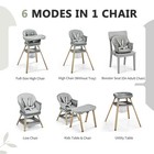 Baby High Chair  6-in-1 Portable Rocking Highchair Feeding Foldable Chair
