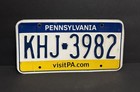 Pennsylvania License Plate  Khj - 3982 Visit Pa com     Craft Grade