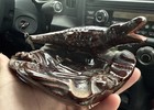 Vintage Florida Souvenir Alligator Ashtray Kitschy Brown Glaze W 5 In H 2 50 In