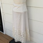 Vtg Jessica Mcclintock Skirt Cotton Lace Hem Prairie Cottage Core Gunne Sz 5 Sm
