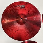Paiste Color Sound 5 Red Cymbal Set 20  Power Ride 18  Crash 14  Heavy Hi-hats