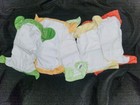 5 Bum Genius Preowned Reusable Cloth Baby Diapers Attached Inserts Adj One Size