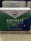 Biofreeze Cool The Pain 3oz Overnight Relief Cream Menthol Pain Relief 02 2027