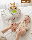 Baby Diaper Caddy Organizer For Changing Table  Nursery Storage Bin Basket