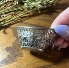 Antique Fratelli Coppini Italian 800 Silver Nut Bowl Dish Swirl Floral Design