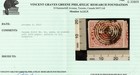 Canada  4c Very Fine Used Showing Next Stamp At Right   with Certificate  