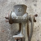 Antique Climax  51 Cast Metal Meat Food Chopper Grinder Wood Handle
