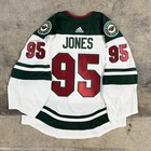 Hunter Jones Minnesota Wild 2020-2021 Team Issued worn Adidas Nhl Jersey Coa