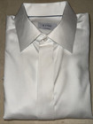 Eton Mens White Covered Placket Formal tuxedo Dress Shirt Size 16 35  270