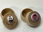 Pair Tooth Fairy Box Keepsake For A Boy And Girl Wooden Tooth Storage Holder