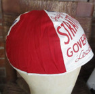 Vintage 1950 s Political Beany cap stratton For Illinois Gov  Red white blue