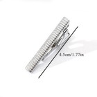 Men Silver Metal Tie Clip Holder Necktie Skinny Pin Clasp Bar Wedding Party   
