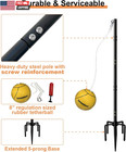 Tetherball Set With Ball   Rope For Outdoor Backyard  Adjustable Tether Ball Pol