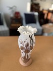 Antique Gold Decorated Hand Blown Bristol Vase  10  Circa 1800s