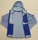 North Face  179 Women Fuse Progressor Fleece Hoodie Soft Shell - Light Blue -xl