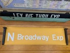 Ny Nyc Subway Roll Sign Nycta 1969 N Broadway Theater Express Color Transit Art