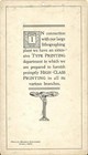 1909 Strobridge Litho Co   art Nouveau Lady  Calendar Trade Card Cincinnati Ohio