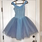 Weissman Potter Waltz Elegant Light Blue Velvet Ballet Tutu Dace Costume Sz Ma