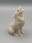 Vintage Aarktik Sculptures Howling Wolf Figurine Hand Made In Canada