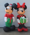 Disney Mickey Mouse   Minnie Mouse  Christmas 6ft Inflatable Decorations Blow Up