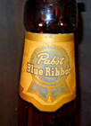 Vintage Pabst Blue Ribbon Large 30  Glass Empty Beer Bottle Bar Display Decor