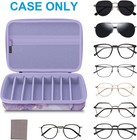 8-slot Adjustable Compartments Hard Eva Eyeglasses Sunglasses Organizer Case Bag