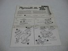 Instruction Sheet Only - Mpc 1976 Plymouth Road Runner Model Kit  1-7625