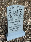 Disney Haunted Mansion Brother Dave Headstone Replica 3d Printed Yard Prop Art