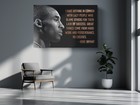 Kobe Bryant Quote Canvas Wall Art  Motivational Basketball Poster